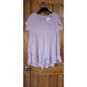 Cute baby pink top size large